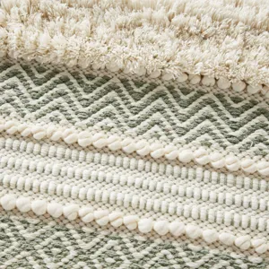 INK+IVY Asher Woven Texture Stripe Bath Rug