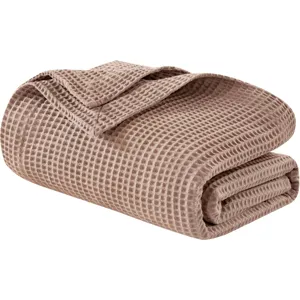 Madison Park Waffle Weave Cotton Blanket
