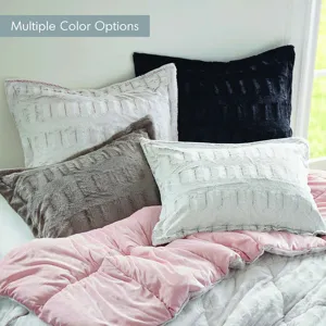 Madison Park Gia Faux Fur Comforter Mini Set