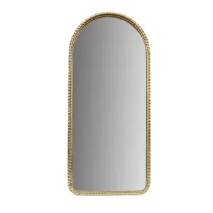 N/A Gold Metal Arch Wall Mirror - Gold