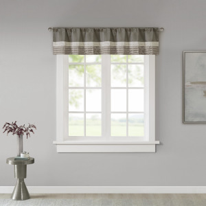 Madison Park Amherst Polyoni Pintuck Window Valance