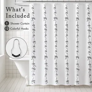 Madison Park Essentials Addison Shower Curtain Set