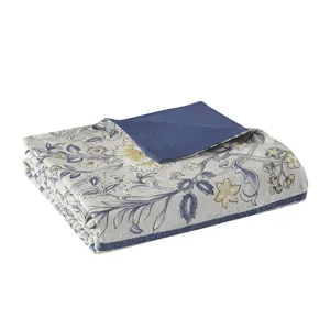 Harbor House Blue Livia 5 Piece Cotton Duvet Cover Set