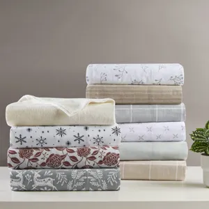 True North by Sleep Philosophy Cozy Cotton Flannel Printed Sheet Set