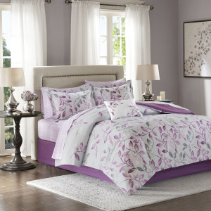 Madison Park Essentials Lafael Comforter Set with Cotton Bed Sheets