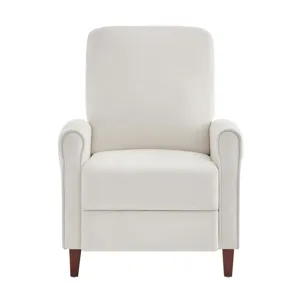 Madison Park Marena Upholstered Manual Push Back Recliner