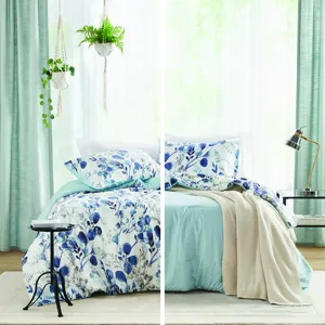 Super Listing Gabby Reversible Floral Botanical Seersucker Comforter Set