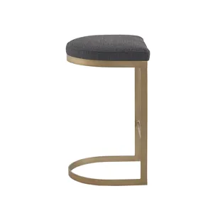 Maison Counter Stool - Charcoal/Antique Gold