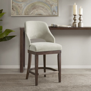 Jillian Counter Stool with Swivel Seat - Cream