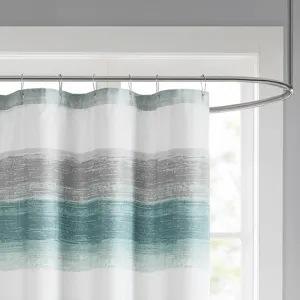 Madison Park Essentials Saben Stripe Print Shower Curtain