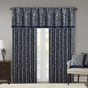 Madison Park Aubrey Jacquard Window Valance