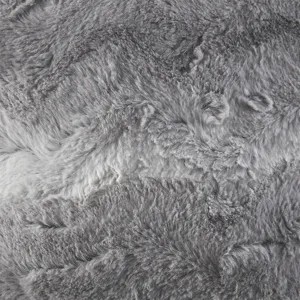 Zuri Faux Fur Square Pillow - Grey