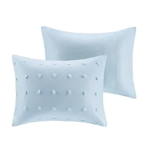 Urban Habitat Brooklyn Cotton Jacquard Comforter Set with Euro Shams and Throw Pillows