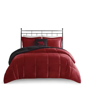 Woolrich Alton Plush to Sherpa Down Alternative Comforter Set