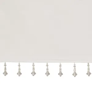 Madison Park Emilia Lightweight Faux Silk Valance With Beads