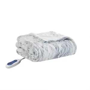 Beautyrest Zuri Oversized Faux Fur Heated Throw