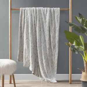 Madison Park Zuri Faux Fur Throw