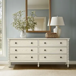 Beckett Large Dresser - Antique Cream