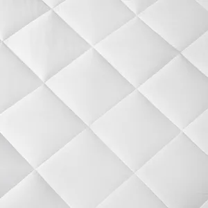 Quiet Nights Full 300 Thread Count Cotton Sateen Waterproof Mattress Pad - White