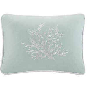 Coastline Oblong Pillow - Aqua