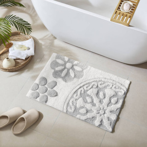Madison Park Casablanca Medallion Cotton Tufted Bath Rug