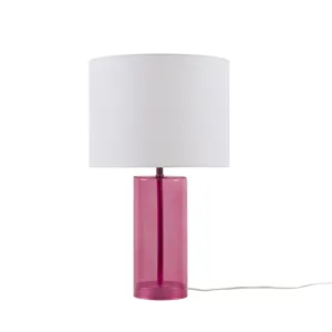 Neonova Glass Table Lamp - Pink