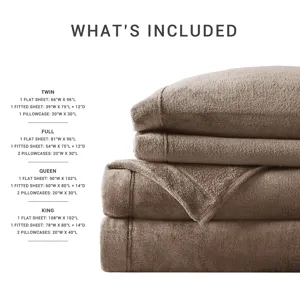 True North by Sleep Philosophy Soloft Plush Micro Plush Sheet Set