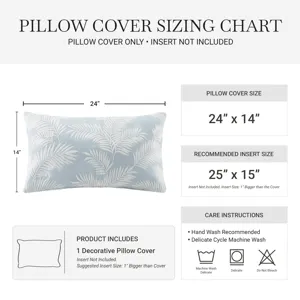 Harbor House Ella Botanical 1 Piece Cotton Pillow Cover