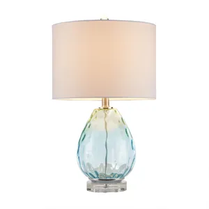 Borel Ombre Glass Table Lamp - Blue