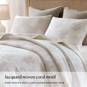 Harbor House Blue Mia Coral 3 Piece Quilt Mini Set