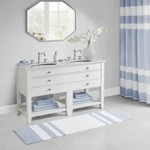 Madison Park Spa Cotton Reversible Bath Rug