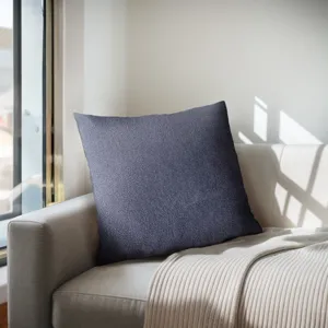 Harper Solid Square Pillow - Navy Blue