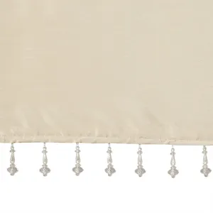 Madison Park Emilia Lightweight Faux Silk Valance With Beads