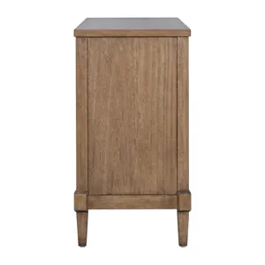 Salina Woven Cane Accent Cabinet - Toasted Almond