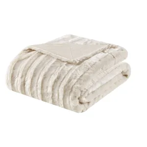 Duke Long Fur Throw - Ivory