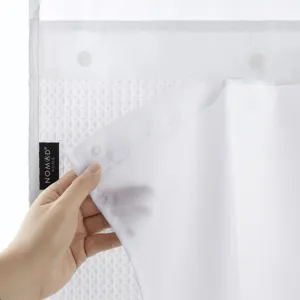 Nomad Home Plain Weave Luxury Shower Curtain - Waffle