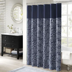 Madison Park Aubrey Jacquard Shower Curtain