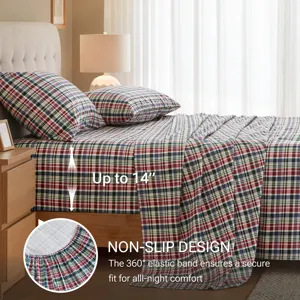 True North by Sleep Philosophy Cozy Cotton Flannel Printed Sheet Set