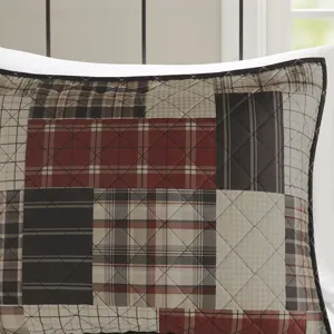 Madison Park Timber 3 Piece Reversible Printed Quilt Set