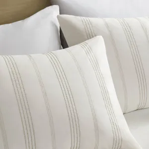 Harbor House Blue Morgan 6 Piece Cotton Jacquard Oversized Comforter Set