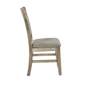 Oliver Dining Side Chair(Set of 2pcs) - Natural/Grey