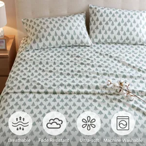 True North by Sleep Philosophy Cozy Cotton Flannel Printed Sheet Set