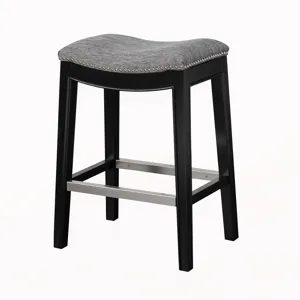 Belfast Saddle Counter Stool - Grey
