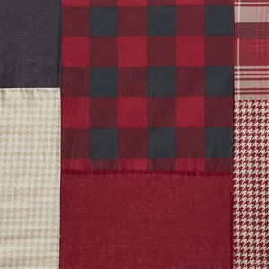 Woolrich Sunset 100% Cotton Shower Curtain - Red