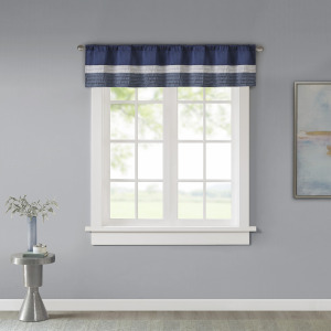 Madison Park Amherst Polyoni Pintuck Window Valance