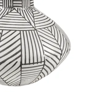 Agape Boho Ceramic Table Lamp - White