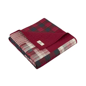 Woolrich Sunset Quilted Throw - Red