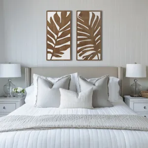 Madison Park Birch Botanical Two-tone Wood Panel Wall Décor Set