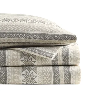 True North by Sleep Philosophy Cozy Cotton Flannel Printed Sheet Set