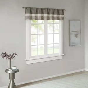 Madison Park Amherst Polyoni Pintuck Window Valance